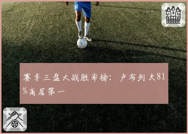 赛季三盘大战胜率榜:卢布列夫81%高居第一